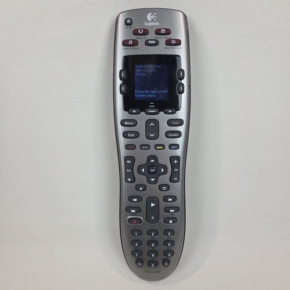 Logitech Harmony 650 Universal‎ Advanced Remote Control Tested Working